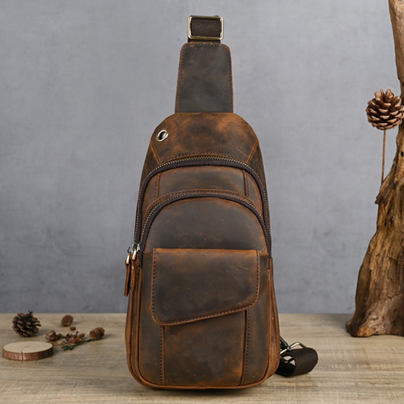 Sling Backpack Shoulder - Дизайнерская роскошная многофункциональная мужская нагрудная сумка