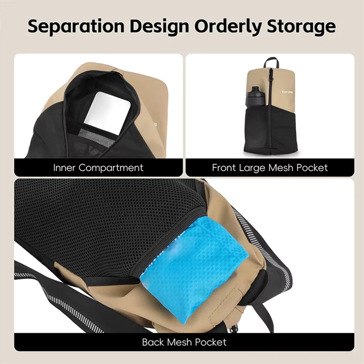 Hiking Backpack Waterproof - Велосипедный рюкзак A61P большой вместимости, водонепроницаемый,