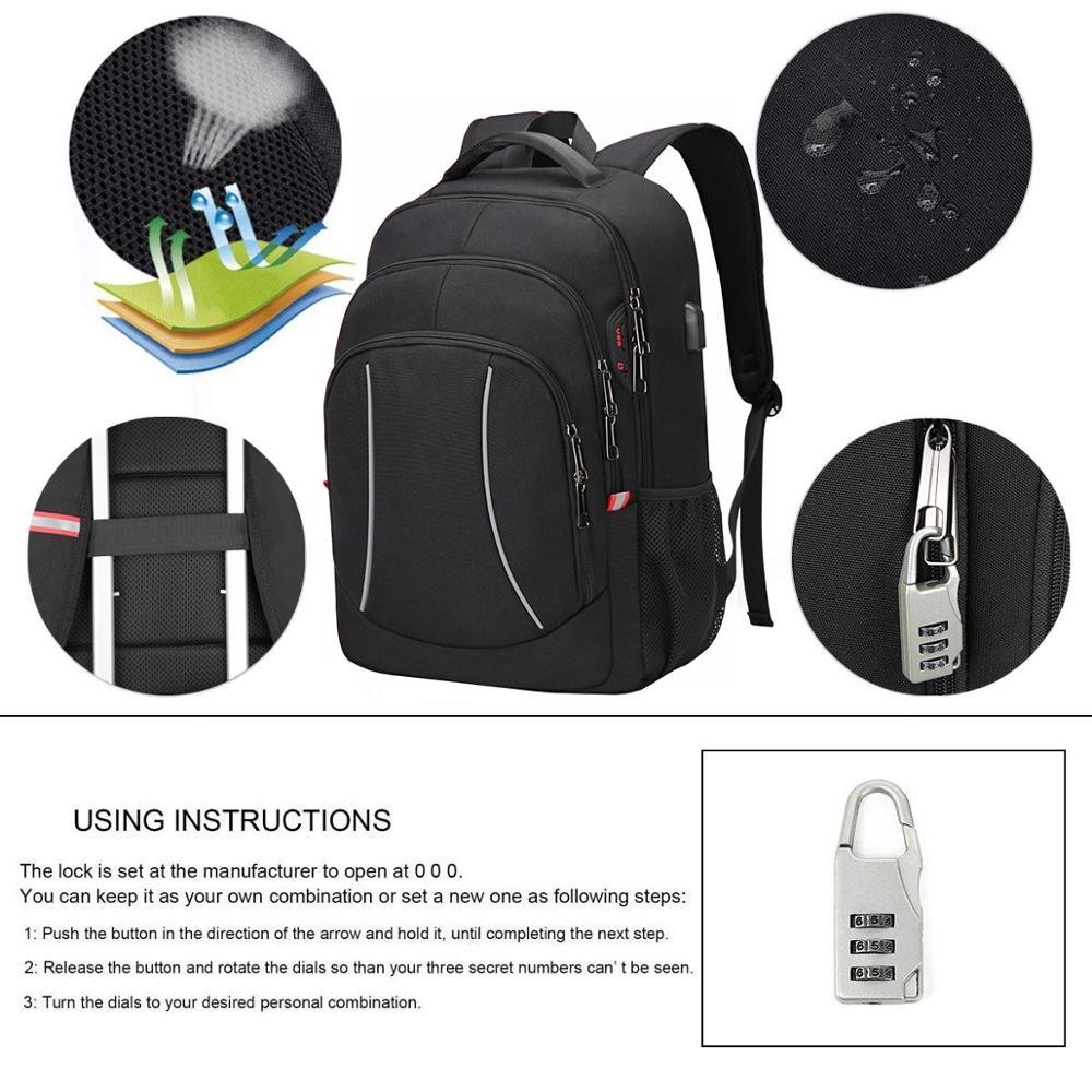 Мужской многофункциональный до – обзор и цена Travel Backpack Anti Theft