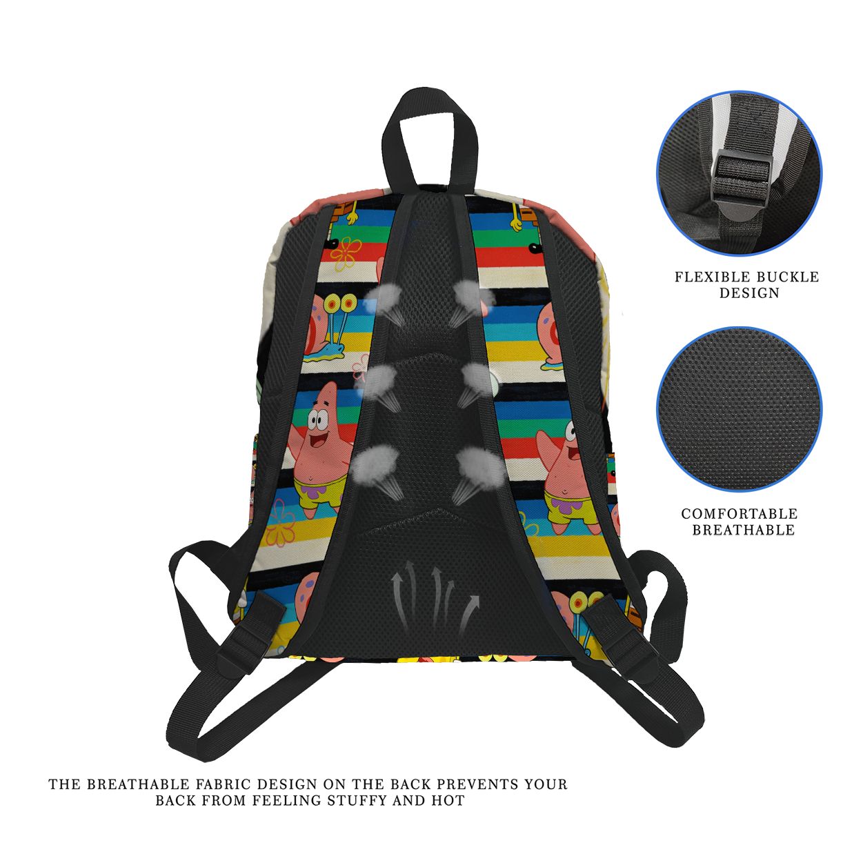 Рюкзак с полосатым принтом «Гу – обзор и цена School Backpack Teen